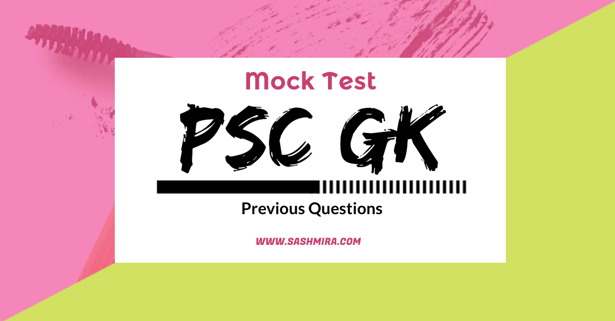 psc gk mock test 4