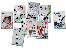 projekt kart do gry Katarzyna Urbaniak grafika rysunek ilustracja playing cards creative projects draw sketches illustration