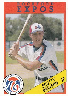 Scott Davison 1990 Rockford Expos card