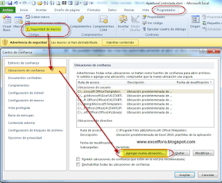 VBA: Habilitar macros de Excel automáticamente.