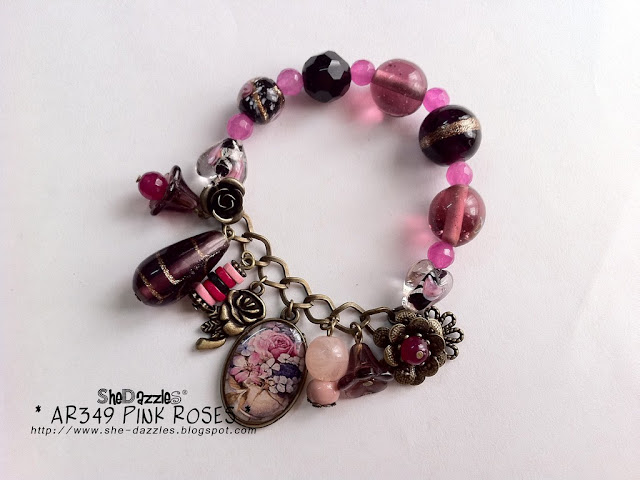 pink-rose-charm-bracelet-malaysia