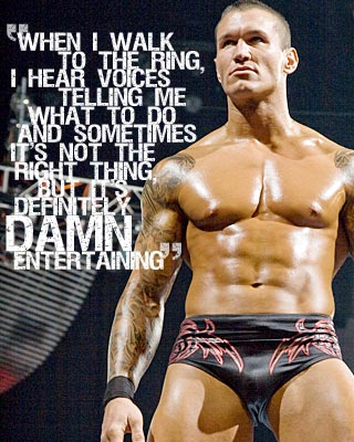 Gotta say his sleeve tattoos Wwe Randy Orton 2011