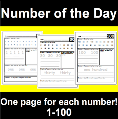 https://www.teacherspayteachers.com/Product/Number-of-the-Day-1-100-3311189