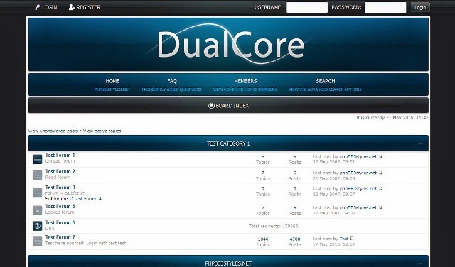 DualCore - Free phpBB3 Theme