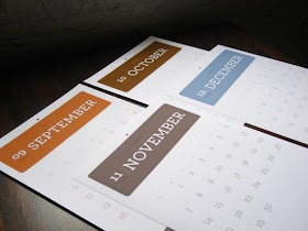 wall calendar, simple