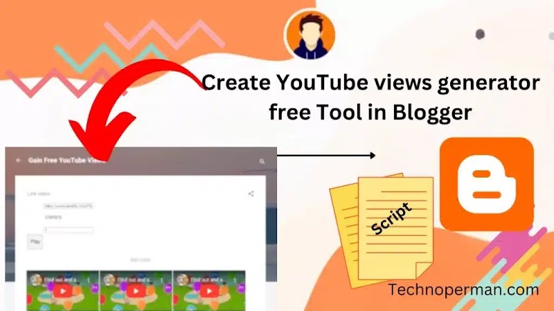 سكريبت انشاء  أداة مجانية لإنشاء مشاهدات YouTube في Blogger 
