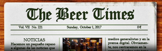 Dominical de noticias sobre cerveza. Pulsa aquí si no te carga para leer el periódico