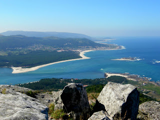 Estuario del miño desde monte santa tecla