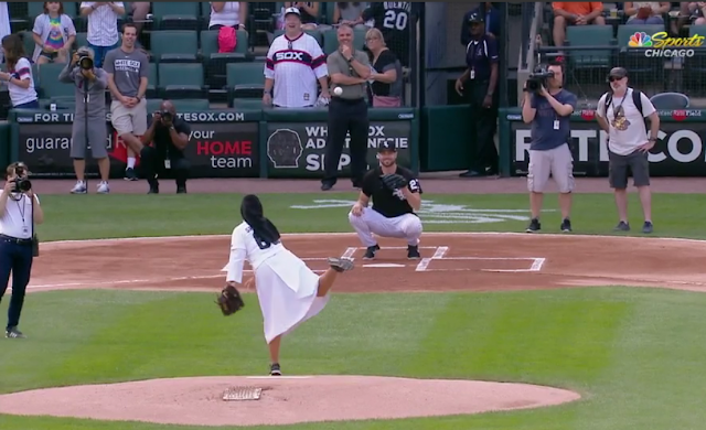 sister mary jo white sox first pitch curve