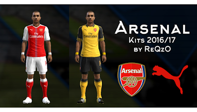 PES 2013 Arsenal London 2016/2017 kits by reqzo