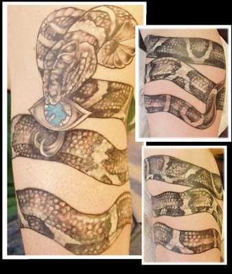 Wild Snake Crawling Tattoo Design. Best pictures collection of Tattoo