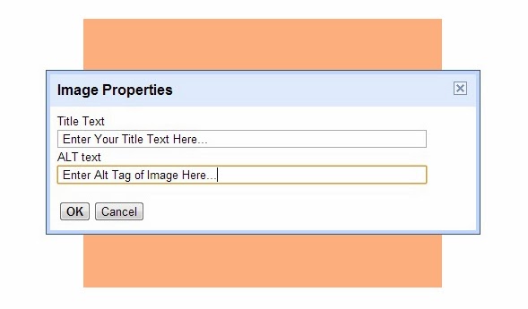 Image Properties Tab in Blogger, Add Title Tag & Alt Tag for Better SEO.