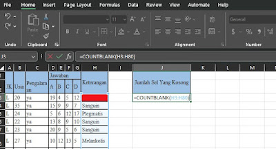 countblank in excel