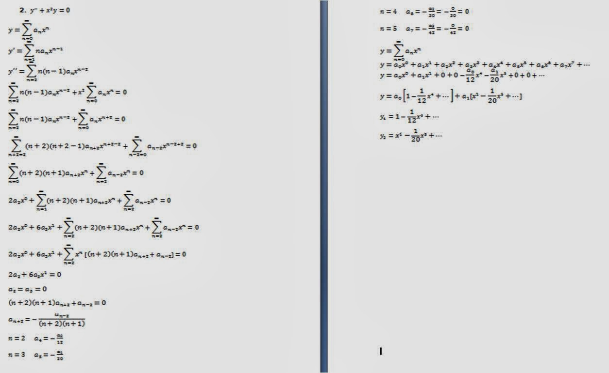 El Blog De Jair Beltran Ecuaciones Diferenciales Series De Potencia