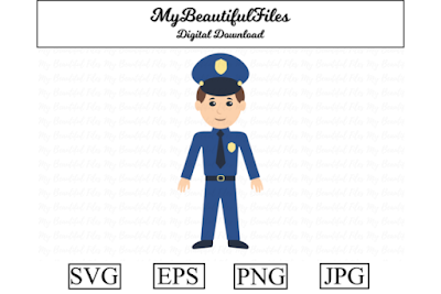 Police Officer Clipart Illustration