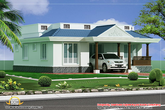 3 Bedroom Single story villa - 1100 Sq. Ft. (102 Sq.M.)(122 Square Yards)- April 2012