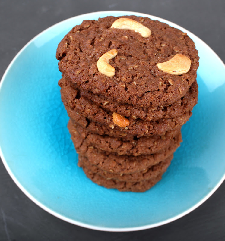 Oppskrift Glutenfrie Cookies Veganske Småkaker Sjokoladecookies Kikertmel Glutenfritt Mel Cashewnøtter