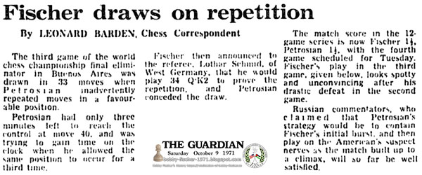Fischer Draws on Repetition
