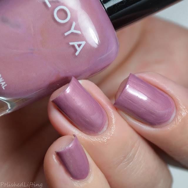 dusty pink creme nail polish