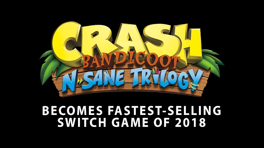 crash bandicoot n sane trilogy fastest selling switch