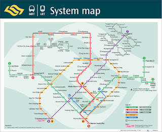 peta MRT Singapura