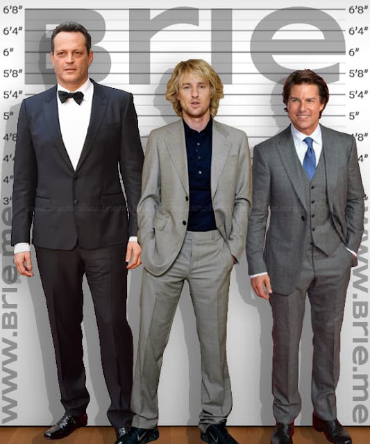 Owen Wilson standing with Vince Vaughn and Tom Cruise