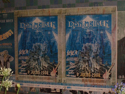  quarta-feira, dia 9 de Julho, que os Iron Maiden, Slayer, Rose Tattoo, 