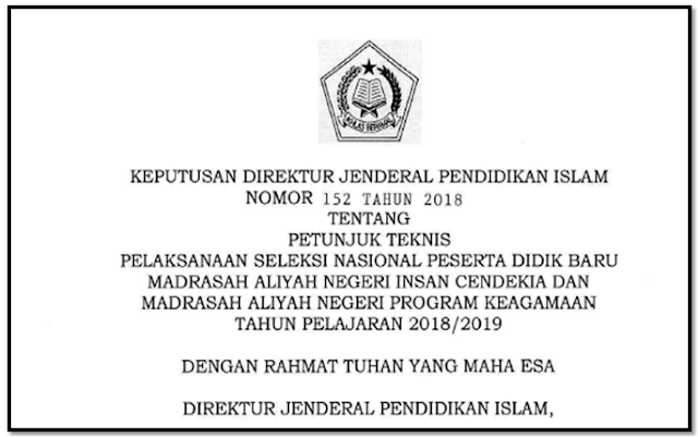 Petunjuk teknis pendaftaran peserta didik baru MAN INsan Cedekia tahun 2018