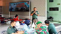 Bantu Sesama, Korem 043/Gatam Gelar Donor Darah Dalam Rangka HUT TNI Ke-77 Tahun 2022