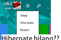 Cara Mengaktifkan Mode Hibernate Pada Windows 8