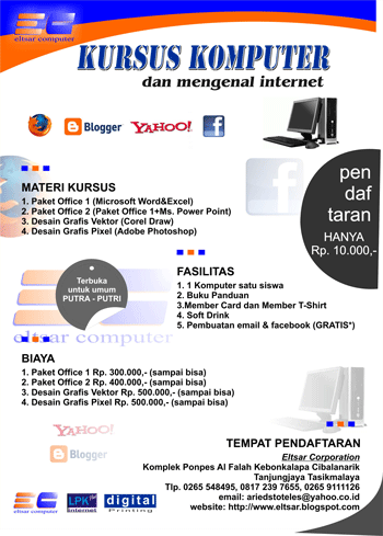 Mau Cepat Bisa Komputer? Kursus aza di LPK Eltsar