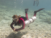 scuba Diva on sidemount