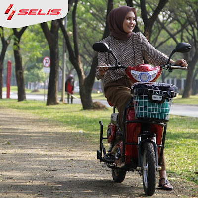 Sepeda Listrik Selis Tipe Murai, Kombinasi Motor- Sepeda untuk Bunda Yang Berjiwa Muda