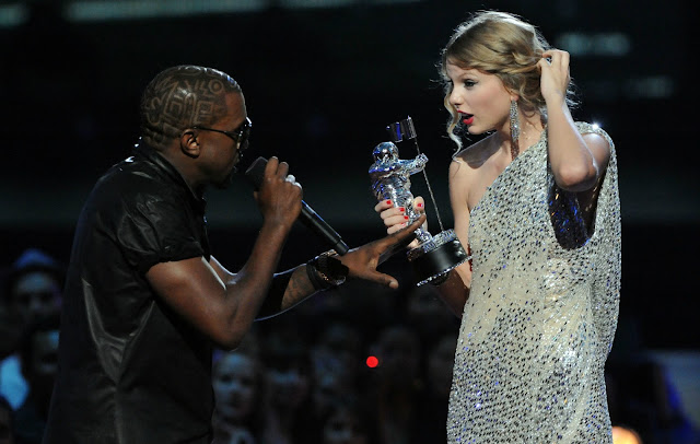 Kanye West with Taylor Swift