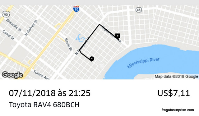 Uber em Nova Orleans