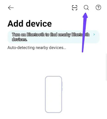 Mobile Phone Screen Displaying ‘Add Device’ Prompt with Bluetooth Activation Request