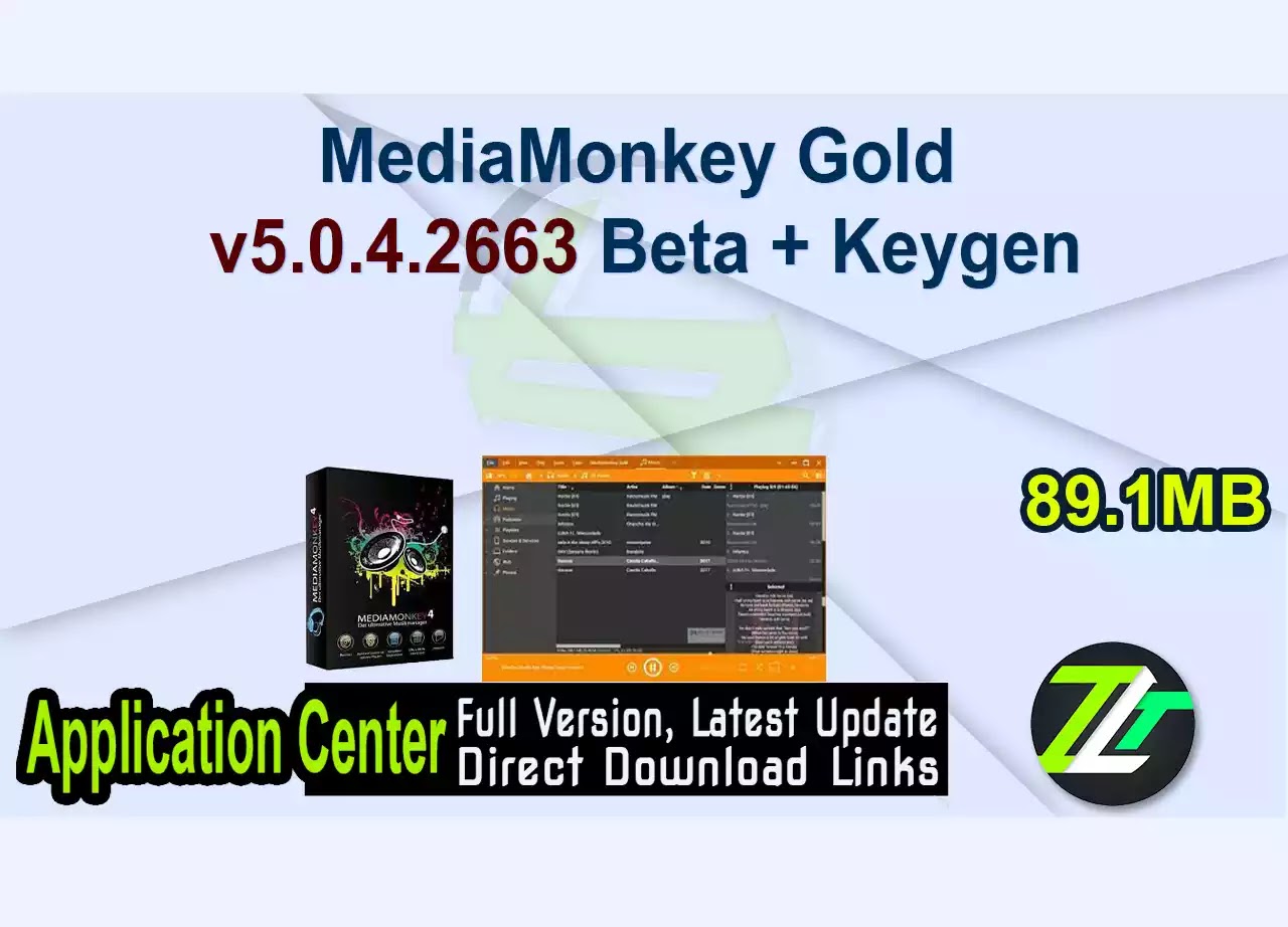 MediaMonkey Gold v5.0.4.2663 Beta + Keygen