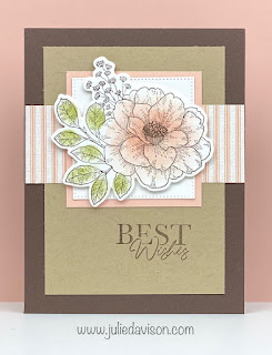 Stampin' Up! Cottage Rose Birthday Card ~ www.juliedavison.com #stampinup #StampinUpWCMD22