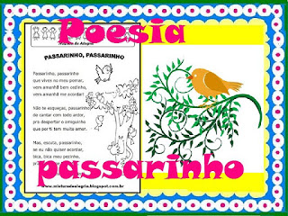 Poesia passarinho,primavera