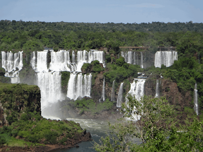 ブラジル側のイグアスの滝