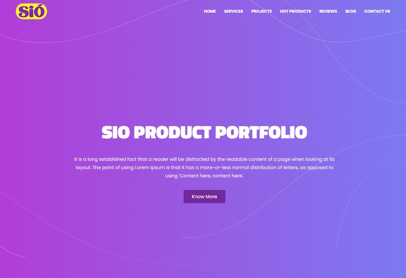 Sio Blogger Template