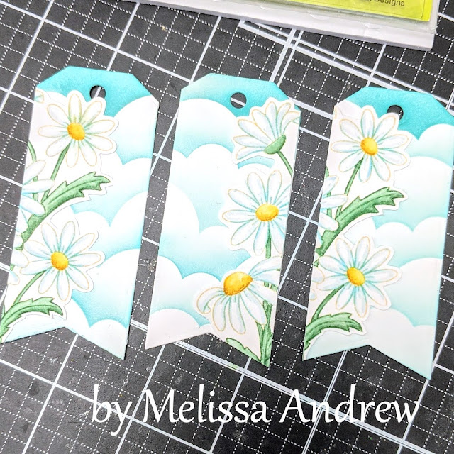 Birthday Tags by Guest Designer Melissa Andrew | Dainty Daisies Stamp Set by Newton's Nook Designs #newtonsnook