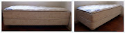 Cama box Ortobom + colchão Imperial one side. Medidas: