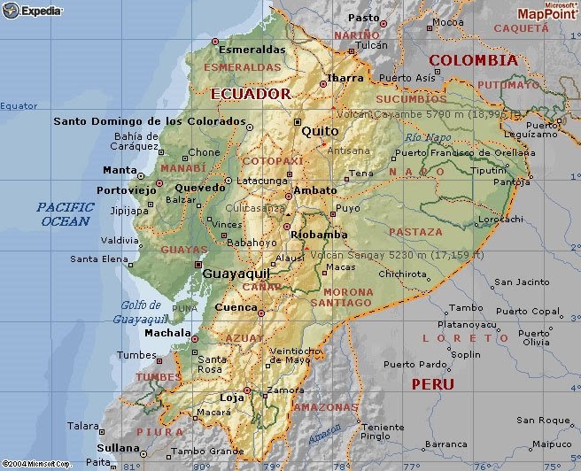 Mapas De Ecuador Mapa Hidrografico De Ecuador
