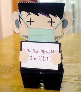 Do Not Disturb Papercraft