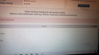 tidak bisa sinkron dapodik 2023d sedang perawatan sistem