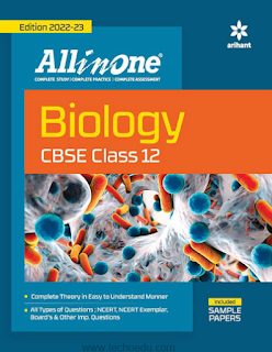 Book cover for Arihant Biology All in one class 12