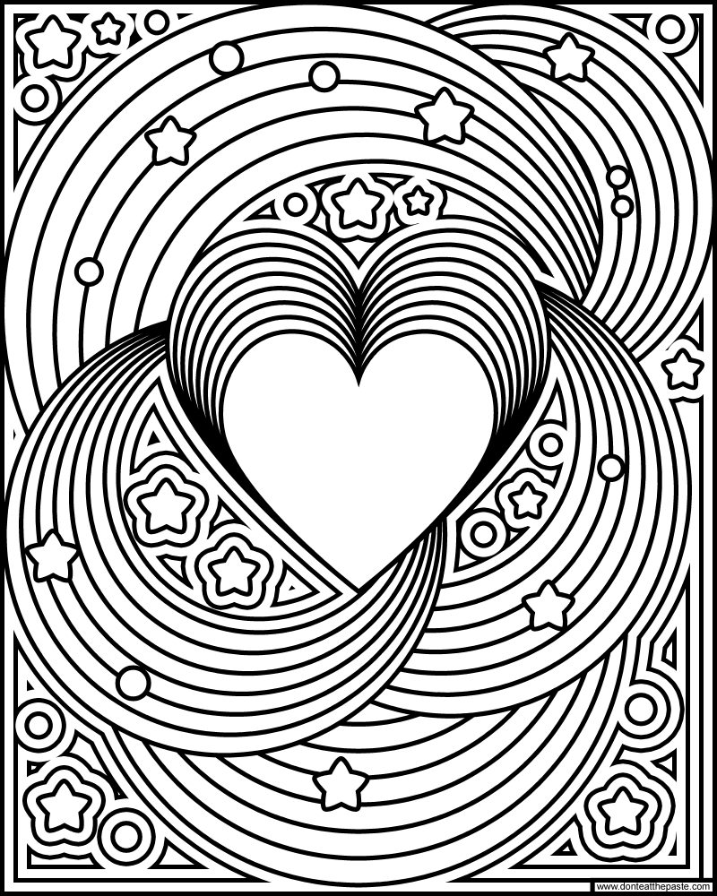 Download Don't Eat the Paste: Rainbow Love coloring page