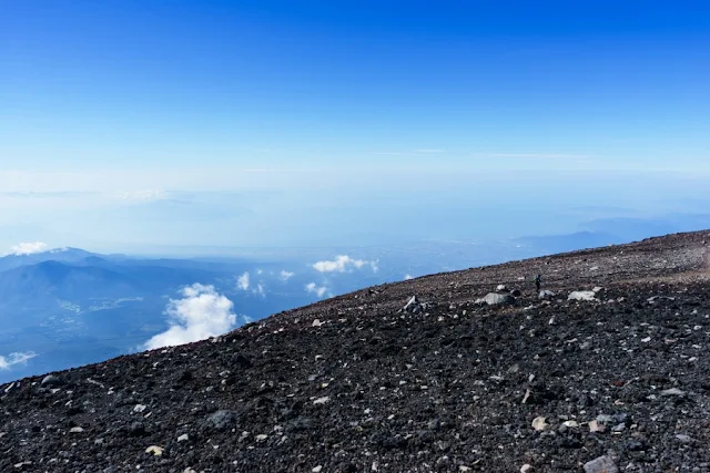 富士山頂からの眺め