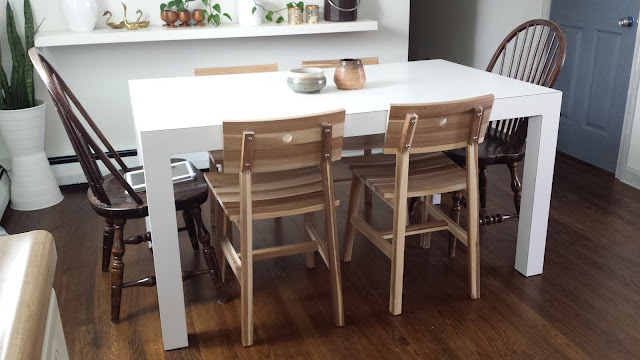 Ikea Skogsta Chair Parsons Dining Table